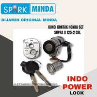 MINDA KEYSET KUNCI KONTAK TERMASUK KUNCI JOK SUPRA X 125 OLD / BATMAN KARBU 2006-2013 35010-KVL-N00