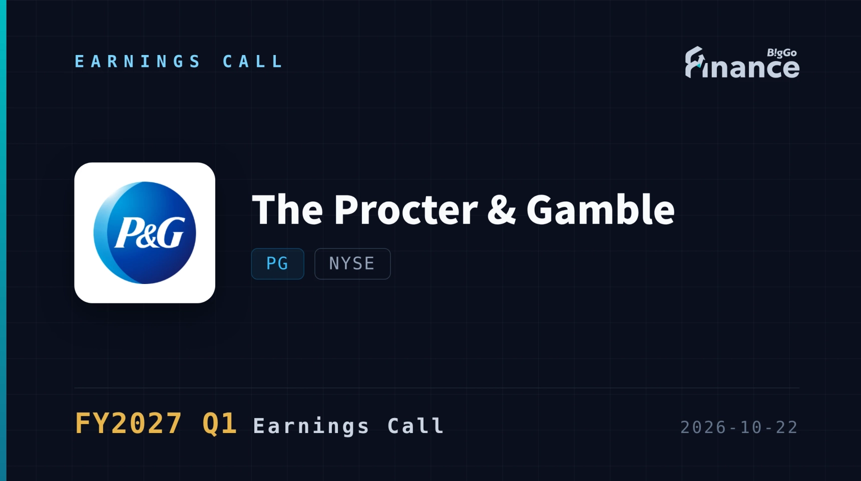 [The Procter & Gamble Q1 2027 Earnings Call] P&G Posts 4% Organic Growth as Volume Surges 2.4%, but $1.4 Billion Commodity Headwind Clouds Full-Year Outlook