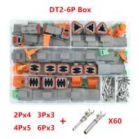 ชุดขั้วต่อสายกันน้ำ DT, 250 ชิ้น, DT06-2/3/4/6S, DT04-2/3/4/6P, ปลั๊กปิดผนึกยานยนต์, พร้อมกล่อง wi p