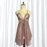 [ Cozy ] Lingerie BabyDoll Wanita Sexy Sweet Lace Dewasa Open Front Poliester Halus Premium #88