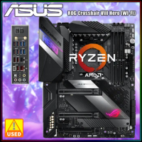 ASUS ROG Crosshair VIII Hero (WI-FI) Motherboard, AMD AM4 Socket Supports AMD Ryzen 5000 4000 3000 Series Processors DDR4 128GB