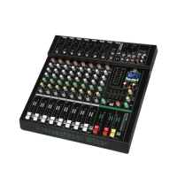 Xtuga XM8 New arrivals 18 DSP Dynamic Color Screen Professional Audio Mixer Console 8 Channel