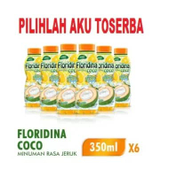 FLORIDINA Orange Coco / Jeruk Kelapa 350 m - (Harga paket isi 6 botol)