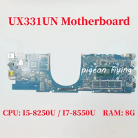 UX331UN Mainboard For ASUS UX331UA UX331UN UX331UAL Laptop Motherboard CPU: I5-8250U / I7-8550U RAM: 8GB 100% Test OK