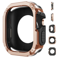 For Apple Watch Ultra 49mm Case PC Bumper Cover for Iwatch 8 7 6 5 4 SE 45mm 44mm 41 40mm TPU Whole Package Type Anti Drop Case