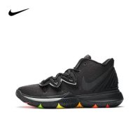 Nike Kyrie 5 round toe shock-absorbing slip resistant and durable mid top basketball shoes for both 