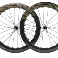 700C Carbon Disc Road Bike Wheels 6560 Ceramic Ratcher 36T Hub Width 25/28mm 700c Glossy Carbon Disc Road Bike Wheelset