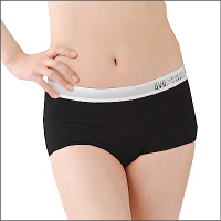 BVD Ladies COTTON BASIC系列 1分平口褲 (黑色)