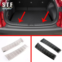 Stainless Steel Interior Rear Bumper Sill Protector For Toyota Corolla Cross (XG10) 2020 2021 Car Accessories Stickers