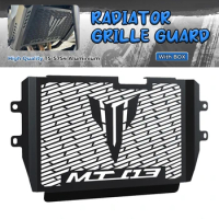 2024 MT-03 MT-25 Motorcycle Accessories Oil Cooler Radiator Guard Grille Protector Cover For YAMAHA MT03 MT25 2021 2022 2023