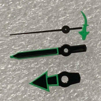 Green Edge Watch Hands with Turtle/Fish/Trident/Mermaid Second Hand Watch Replacement Accessories for NH35/ NH36/ 4R36 Movement