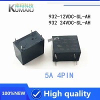 10PCS/LOT NEW relay 932-12VDC-SL-AH 932-24VDC-SL-AH 932 12VDC SL AH 932 24VDC SL AH 5V 12V 24V 5A 4P