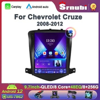 Srnubi 9.7'' Android 12 Car Radio Navigation Player For Chevrolet Cruze J300 2008 - 2012 2din Multimedia Video GPS CarPlay Auto