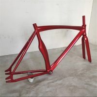 Bicycle Frame Aluminum Alloy Fixed Gear Track Bike Frameset Single Speed Cycling Parts Fixie