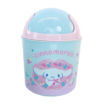 【震撼精品百貨】大耳狗_Cinnamoroll~日本Sanrio三麗鷗 大耳狗桌上型平衡蓋垃圾桶(藍粉蝴蝶結)*99735