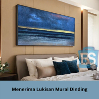 Permukaan Laut Lukisan Cat Minyak Di Atas Kanvas Asli Lukisan Langit Biru Bertekstur Pantai Lukisan 