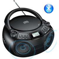 Portable CD Cassette Bluetooth Boombox with FM Tape CD player Student Learning U disk MP3 Stereo Music Player