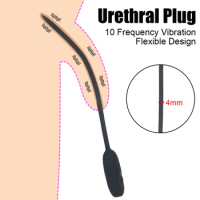 Vibrator Prostate Massager Catheter Penis Plug Vibrating