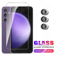 Samung S23FE Tempered Glass For Samsung Galaxy S23 FE 5G Screen Protector SamsungS23FE Samsang S 23 F E S 23FE Camera Back Glass