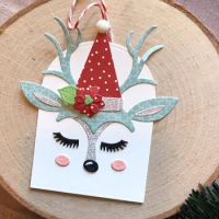 Christmas Reindeer Elk Season's Greeting Build up Metal Cutting Dies Stencil for DIY Scrapbooking Album Decorative Cards Making