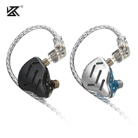 KZ ZAX 7BA 1DD 16 Unit Hybrid In-ear Earphones Metal HIFI Headset Music Sport KZ ZSX ZS10 PRO AZ09 ZSN Pro X