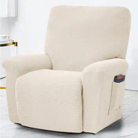 Massage Slipcovers Non Slip Breathable Elastic Recliner Massage Chair Cover Polyester Recliner Cover for Office