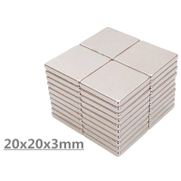 20×20×3mm 正方形釹鐵硼超強力磁鐵 -20入裝