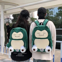 MINISO Switch Pokémon Cappy Beast Plush Backpack Couple Bag Large Capacity Backpack Cartoon Student Class Casual Plush Schoolbag