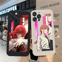 Sarung Telefon Silikon Cecair, Anime Lelaki Gergaji Makima Cetakan Sisi, Serasi dengan SAMSUNG A15,