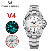 PAGANI DESIGN PD1762 Automatic Mechanical Watches Luxury Business Watch Stainless steel GMT Wristwatch Sapphire watch for men