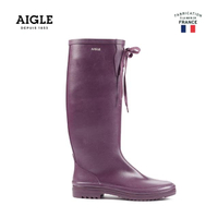 【AIGLE】女 易收納橡膠長靴(AG-F8419 紫色)