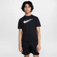 【NIKE 耐吉】短袖 上衣 童裝 大童 男童 運動 B NK DF MULTI SS TOP HBR 黑 HF8100-010