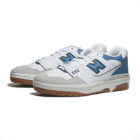 【滿千折百】NEW BALANCE 休閒鞋 NB 550 白 寶藍灰 膠底 復古 男 BB550ESA