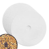 Silicone Dehydrator Sheets 10pcs Round Silicone Steamer Mat Reusable For Dehydrator Dishwasher Safe Mesh Sheet Non-Stick Heat