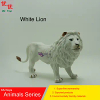 Hot toys:White Lion Simulation model Animals kids toys children educational props