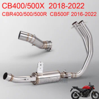 CBR500/500R CB500X CBR400 Motorcycle Exhaust Full Systems Header Pipe For Honda CBR500/500R CB500F/500X CB400 CBR400 2016-2022