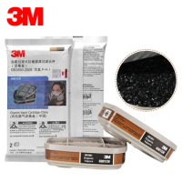 3M Gas Mask Filters 6001 Dust Organic Gases Chemical Paint Resin Compatible Face Masks 6200 7502 6800 Industrial Mask