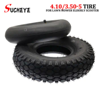 Warehouse Trolley Tire 4.10/3.50-5 Tyre for Old age Walker 3.50-5 Three Way Car Wheelchair Inner Tube and Outer