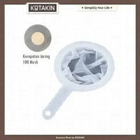 KOTAKIN Saringan Kain Nilon Praktis Perasan Penyaring Susu Kedelai Filter Mesh Nylon Kopi Jus Jamu 1