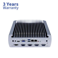 Yanling embedded fanless industrial computer Intel H310 chip core i5 8500T dual channel DDR4 Industrial pc with 8 USB 6 COM