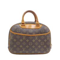 【二手名牌BRAND OFF】LOUIS VUITTON LV 路易威登 棕色 原花 帆布 Trouville 手提包 M42228