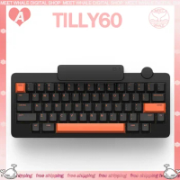 Iqunix Tilly60 Super Series Gamer Mechanical Keyboard 3mode 2.4G Bluetooth Wireless Keyboard FR4 Customized Gaming Keyboard Gift