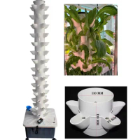 50/70Holes Hydroponic System Garden Balcony Vertical Hydroponics Tower with timer Vegetable Planter Soilless Culture Grow Kit