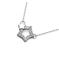 Starlight Pendant kalung lapis emas kristal premium mewah berkilau kristal her jewellery