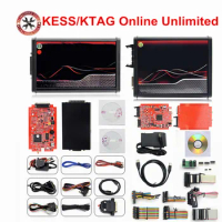 FOR KESS V2.80 5.017 for KESS V5.017Version NEW 4LED Red PCB KTAG 7.020 SW2.23 v2.25 Fully Protocols No Token Limited