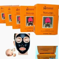 Takarai [1 BOX] Hanasui Masker Naturgo Black Peel Off Mask 10gr 1 Box isi 10 Sachet Masker BPOM ORIG