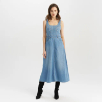 【LEVIS】女款 吊帶裙 小洋裝 牛仔裙 牛仔吊帶裙 水鑽設計 人氣新品 003HR-0000