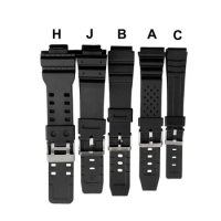 PU Rubber Strap for Casio Sport Watch 16mm 18mm 20mm 22mm Silicone Watchband for Casio G-Shock Electronic Watch Band