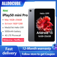 Alldocube iPlay 50 Mini PRO Tablet 8.4inch FHD Netflix L1 Android13 Helio G99 8GB RAM 256GB ROM Dual SIM Card 5000mAh