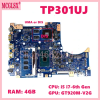 TP301UJ with i3 i5 i7-6th CPU 4GB-RAM UMA/GT920M Mainboard For ASUS Vivobook TP301UJ TP301UA TP301U Q303UA Laptop Motherboard